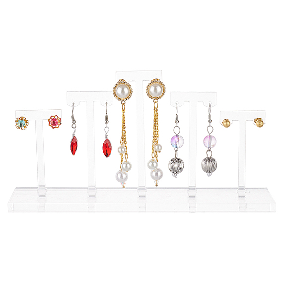 Съемные акриловые 5 серьги-гвоздики для демонстрации, органайзер для серег