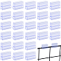 30Pcs PVC Plastic Memo Clips, Price Tag Holder, Rectangle