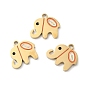 Ion Plating(IP) 316L Surgical Stainless Steel Charms, with Enamel, Elephant Charm