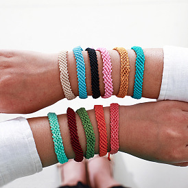 Colorful Handmade Ethnic Style Adjustable Bracelet for Men and Women