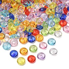 Perles acryliques transparentes, rondelle