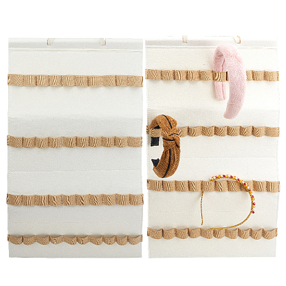 Organizador de pinzas para el pelo de fieltro para mujeres y niñas, soporte de pinza para el cabello para colgar en la pared para la pared del hogar, puerta, armario
