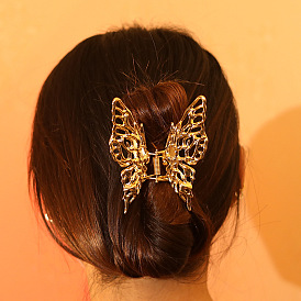 Cold Wind Liquid Butterfly Hair Clip for Women - Shark Clip for Back of Head, Hair Grabber.