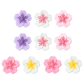 10 шт 5 цвета силиконовые бусины, цветок