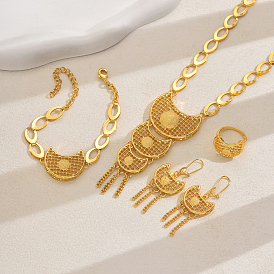 Браслеты, серьги, ожерелья и кольца из сплава с кисточками в виде луны для помолвки и годовщины свадьбы