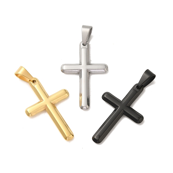 Вакуумное покрытие pvd 304 подвески из нержавеющей стали, крест очарование, религия