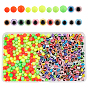DIY Beads Jewelry Making Finding Kit, Including Fishing Foam Float & Round Evil Eye Resin Beads