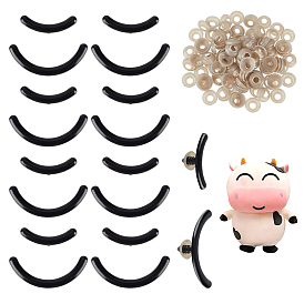 100наборы 2 стили пластиковая кукла для рукоделия рот, с распоркой, для изготовления кукол своими руками