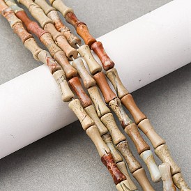 Натуральные бусины из аква терра яшмы, бамбуковая форма