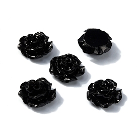 Opaque Resin Cabochons, Rose