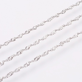 304 из нержавеющей стали Сингапур цепи, цепи водных волн, с катушкой, пайки