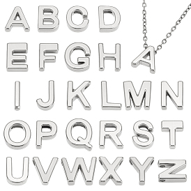 26 шт. 304 подвески из нержавеющей стали, алфавита A ~ Z