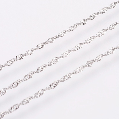 304 из нержавеющей стали Сингапур цепи, цепи водных волн, с катушкой, пайки