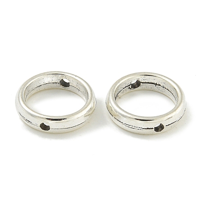 Сплавочные овальные бусины тибетского стиля , без кадмия и без свинца, античное серебро