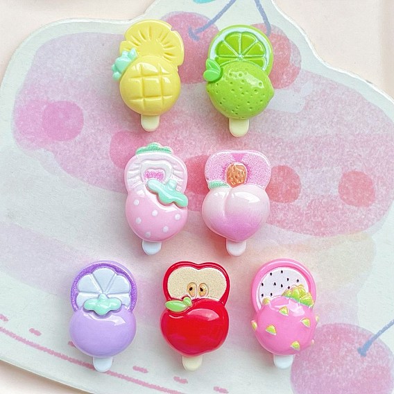 Непрозрачная смола декодирует кабошоны, фруктовое мороженое, разнообразные