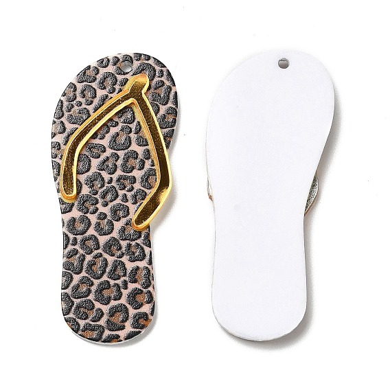 Flip Flops Opaque Acrylic Pendants