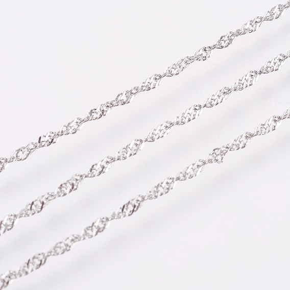 304 из нержавеющей стали Сингапур цепи, цепи водных волн, с катушкой, пайки