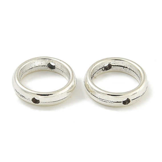 Сплавочные овальные бусины тибетского стиля , без кадмия и без свинца, античное серебро