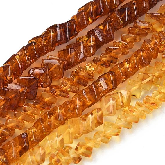 Янтарные шарики нити, ромб