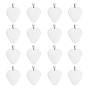 Stainless Steel Pendants, Laser Cut, with Snap on Bails, Stamping Blank Tag, Guitar Pick