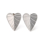 Leaf 304 Stainless Steel Stud Earrings for Women