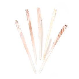 Natural Freshwater Shell Sticks, with Loop, Hair Accessories for Woman Girls