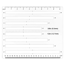 1Pc Acrylic Zipper Quilting Templates, DIY Patchwork Sewing Crafts