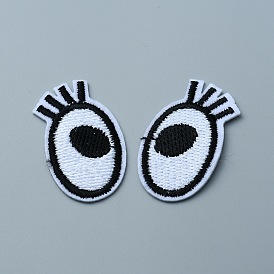 Polyester-Stickereistoff mit einem Auge zum Aufbügeln/Aufnähen, Kostüm-Zubehör