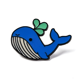 Sea Animal Alloy Brooches, Whale Enamel Pins