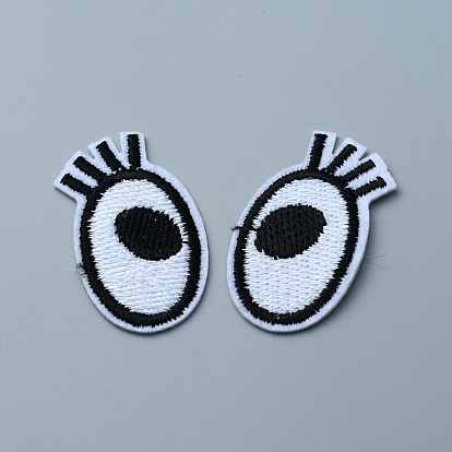 Polyester-Stickereistoff mit einem Auge zum Aufbügeln/Aufnähen, Kostüm-Zubehör
