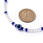 Resin Evil Eye & Acrylic Beaded Necklace for Women