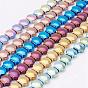 Electroplate Non-magnetic Synthetic Hematite Beads Strands, Shell