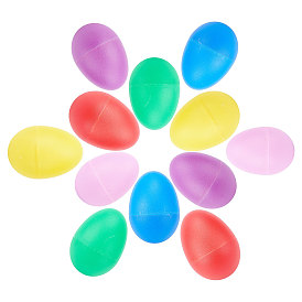 Nbeads 12 шт 6 цвета пластиковые шейкеры для яиц, ударное музыкальное яйцо, маракасы пасхальные яйца, детская игрушка