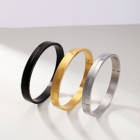 201 простые браслеты из нержавеющей стали, Шарнирные браслеты для мужчин и женщин