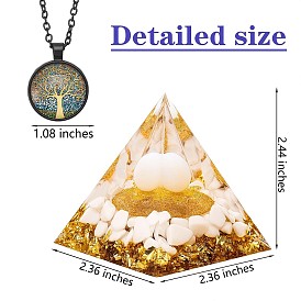 Crystal Pyramid Ornaments Angel Crystal Pyramid Stone Blessing Pyramid with Lamp Holder for Home Office Decoration Gift Collection