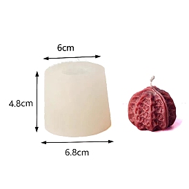 DIY Walnut Food Grade Silicone Candle Molds, For Candle Making