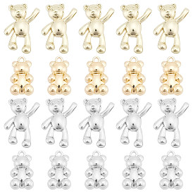 40 шт 4 подвески из сплава, медведь