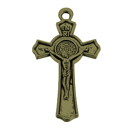 Сплавочные подвески тибетского стиля, без кадмия и без свинца, на Пасху, крест