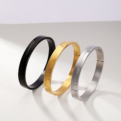 201 простые браслеты из нержавеющей стали, Шарнирные браслеты для мужчин и женщин