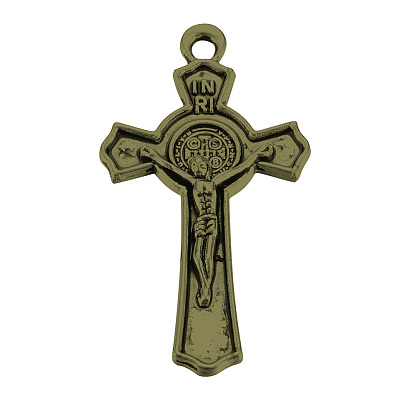 Сплавочные подвески тибетского стиля, без кадмия и без свинца, на Пасху, крест