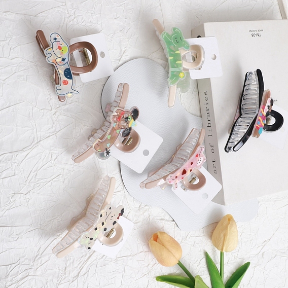 Заколки для волос из акрила для домашних животных