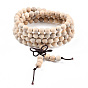 Wrap Style Buddhist Jewelry Camphorwood Round Bead Bracelets or Necklaces
