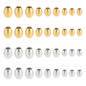 48шт 6 стиль 304 бусины из нержавеющей стали, баррель