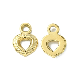 304 Stainless Steel Pendants, Heart Charms