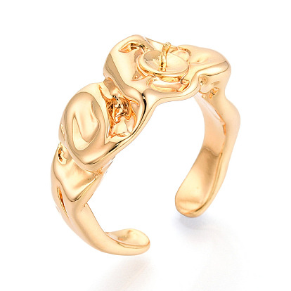 Настройки колец для чашек из латуни, регулируемые настройки колец для полупросверленных бусин, без кадмия, без никеля и без свинца