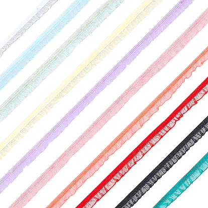 20 ярдов 10 цветов отделка кружевом из полиэстера, для одежды, швейных принадлежностей