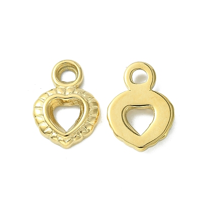 304 Stainless Steel Pendants, Heart Charms