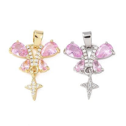 Латунные микро проложить кубического циркония подвески, подвески в виде бабочек и звезд