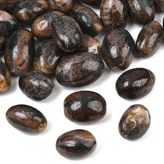 Natural Chiastolite Beads, Tumbled Stone, Nuggets, No Hole/Undrilled, Vase Filler Gems/Undrilled, Vase Filler Gems