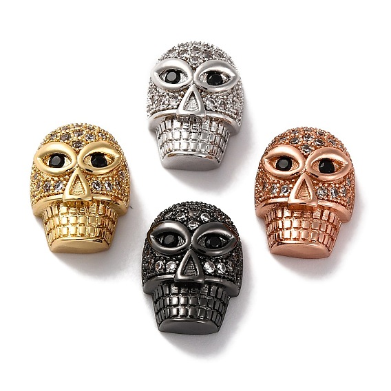 Латунь с кубиками циркония, без кадмия и без свинца, долговечный, череп